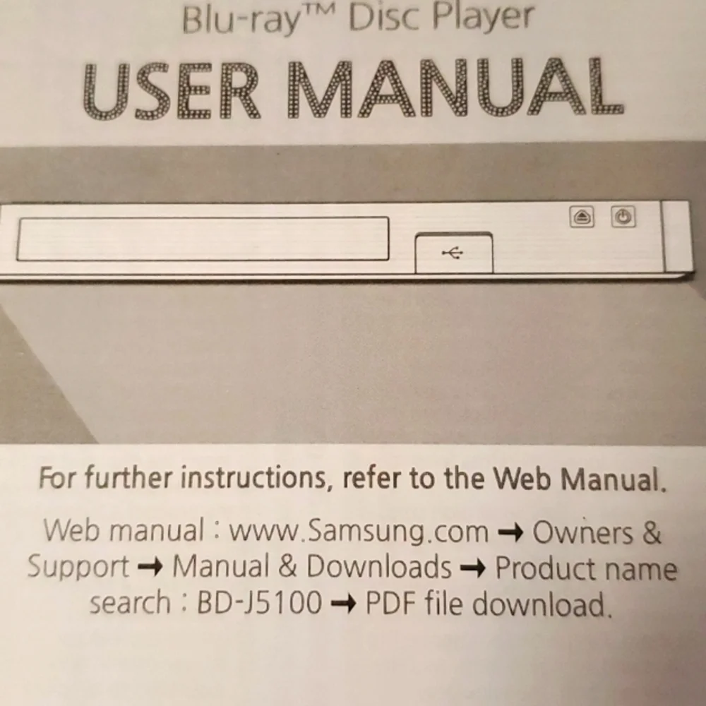 Samsung Blu-ray DVD player